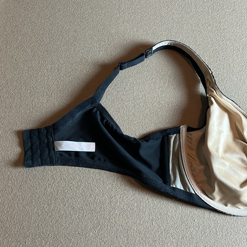 Cacique Unlined Full Coverage Black Bra - 42DD - Picture 4 of 7